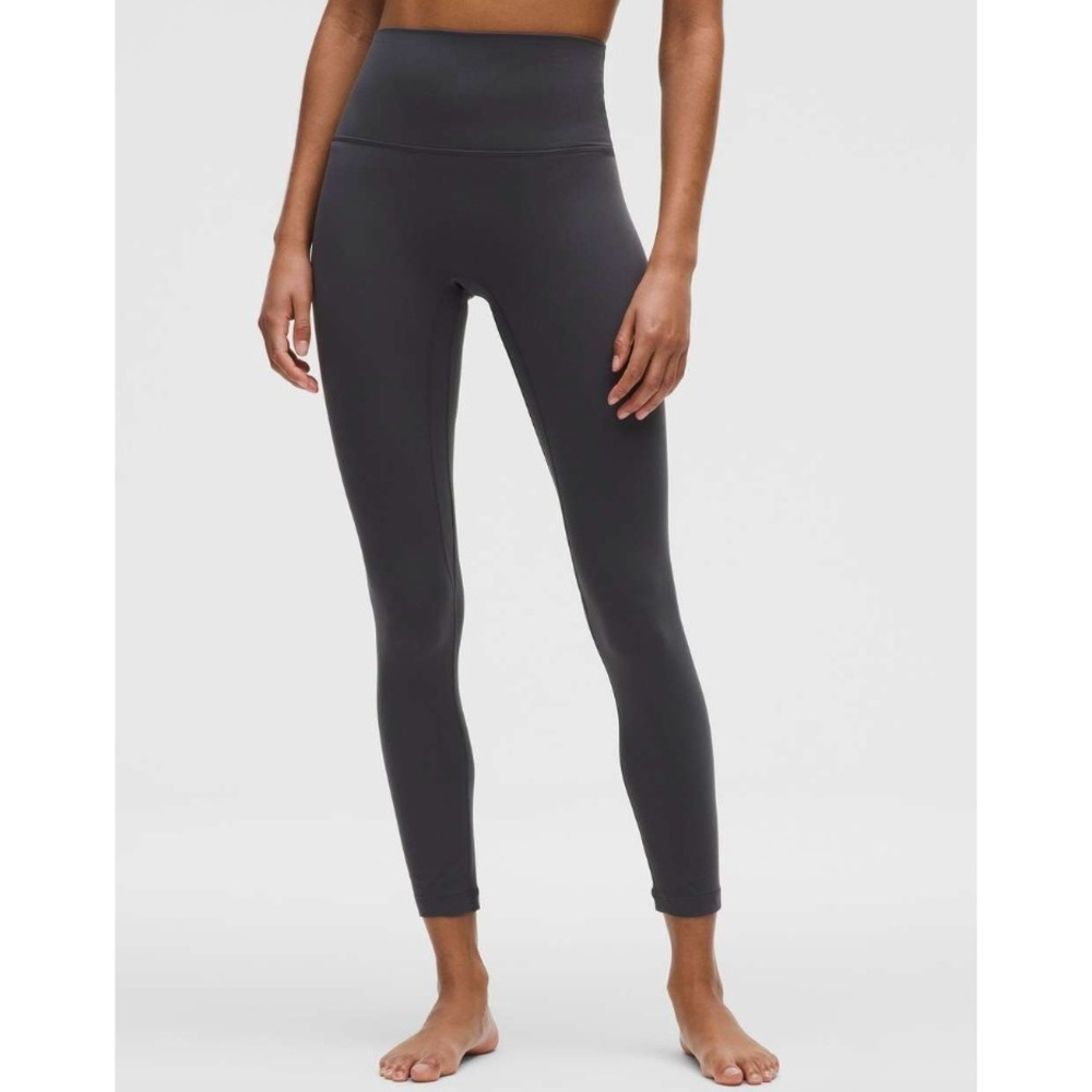 Lululemon Womens Align No Line High-Rise Pant 25" 6 Gray W5IDCS Nulu Leggings